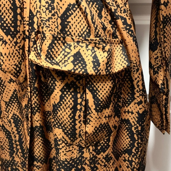 Snake Print Belted Maxi Dress - Picture 4 of 4